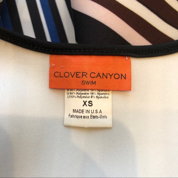 Clover Canyon Striped Labyrinth Cut Out Swimsuit - Picture 7 of 7